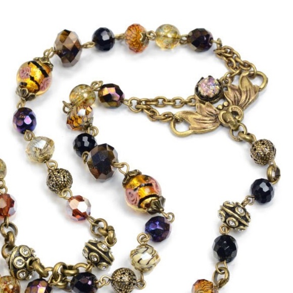 Sweet Romance Baroque Rosary Necklace Vintage-Inspired - Picture 3 of 10